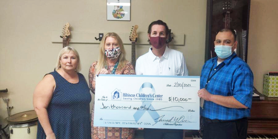 Hibiscus Children’s Center Receives $10,000 Donation from Jake Owen Foundation